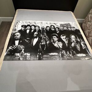 Gangster Movie Characters Collage Poster